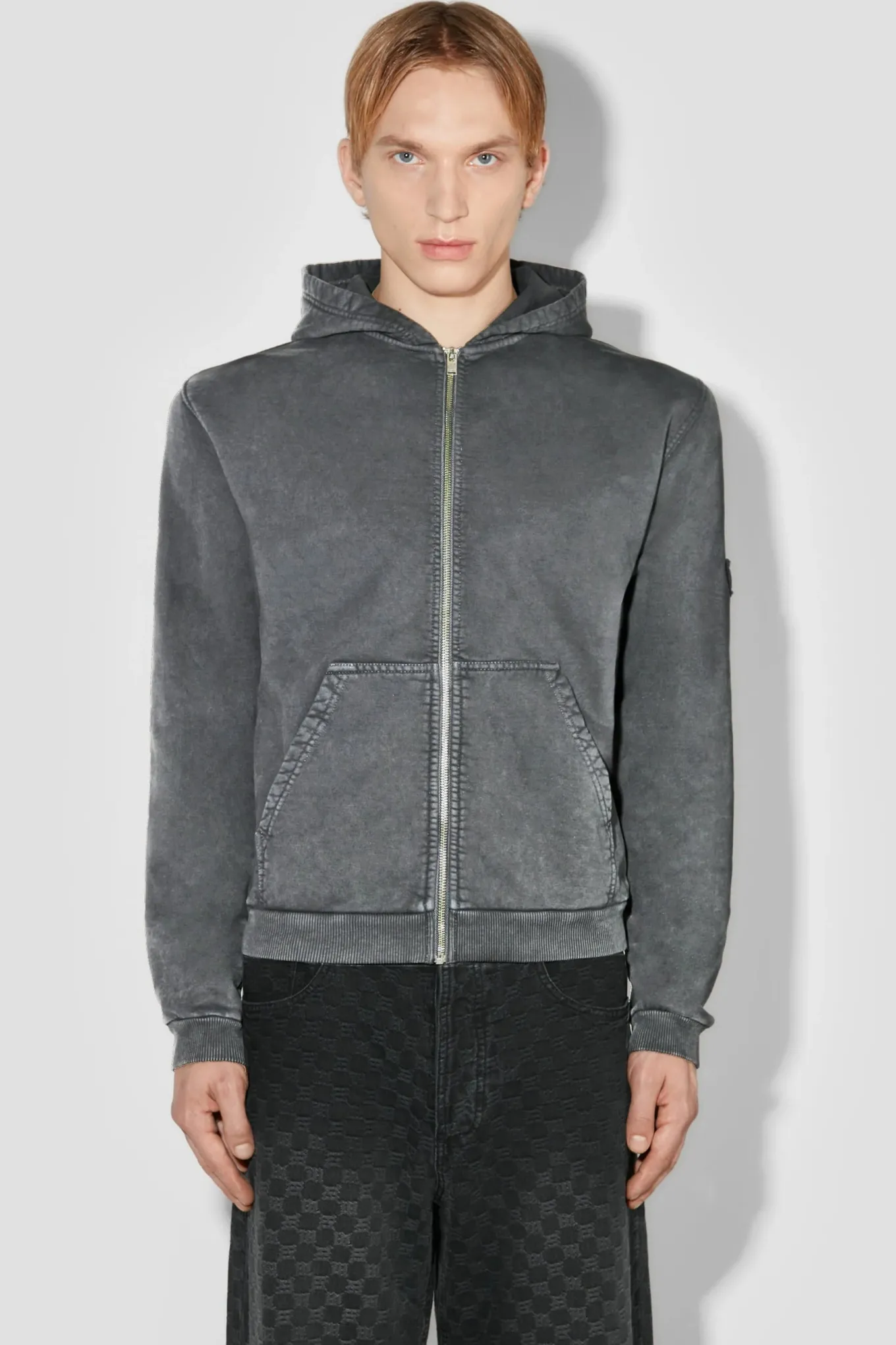 Trapezoid Zipped Hoodie
