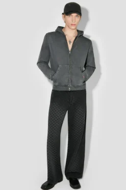 Trapezoid Zipped Hoodie