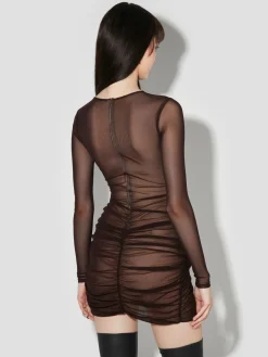 Wrapped Long Sleeve Mini Dress